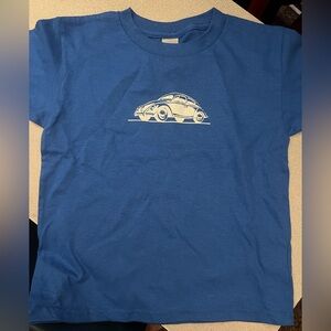 Blue T-Shirt with Car Graphic